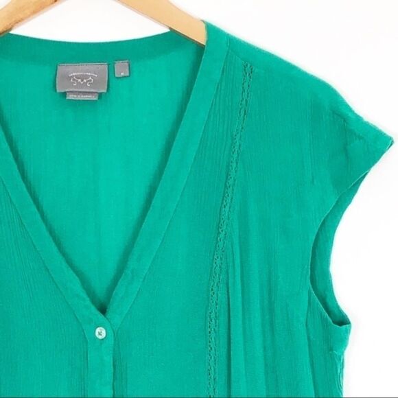 Anthropologie | Button Down Short Sleeve Tunic - Picture 3 of 5